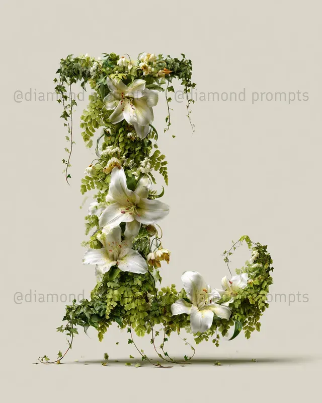 Botanical Letter Art