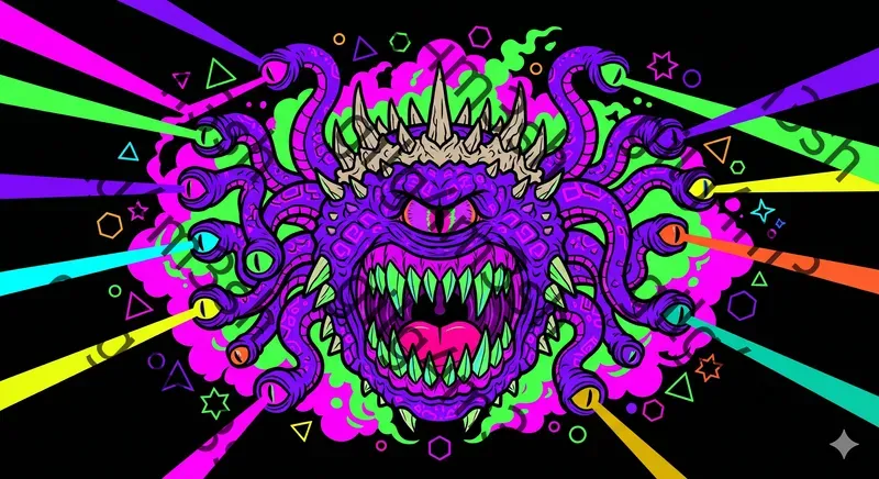 Neon Blacklight Monster Manuals