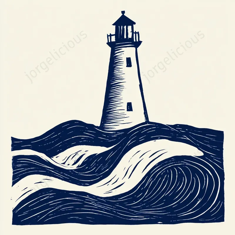 Folk Linocut Story Illustrations