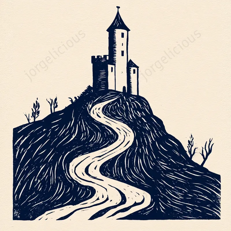 Folk Linocut Story Illustrations