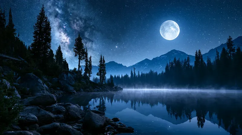 Moonlight Landscape Photography Generator