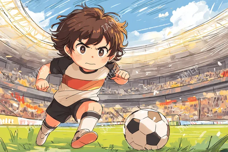 Sports Anime Action Illustrations