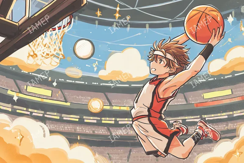 Sports Anime Action Illustrations