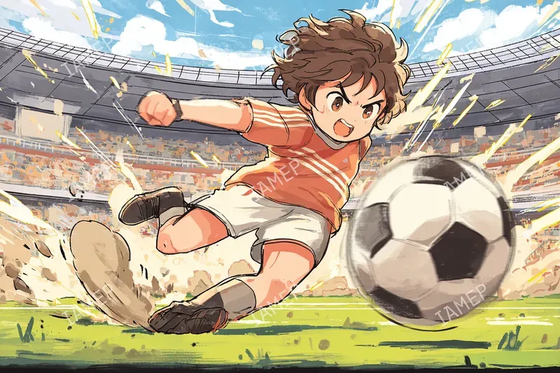 Sports Anime Action Illustrations