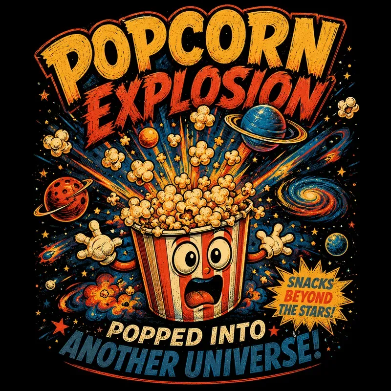Cosmic Food Impact Tshirt Generator