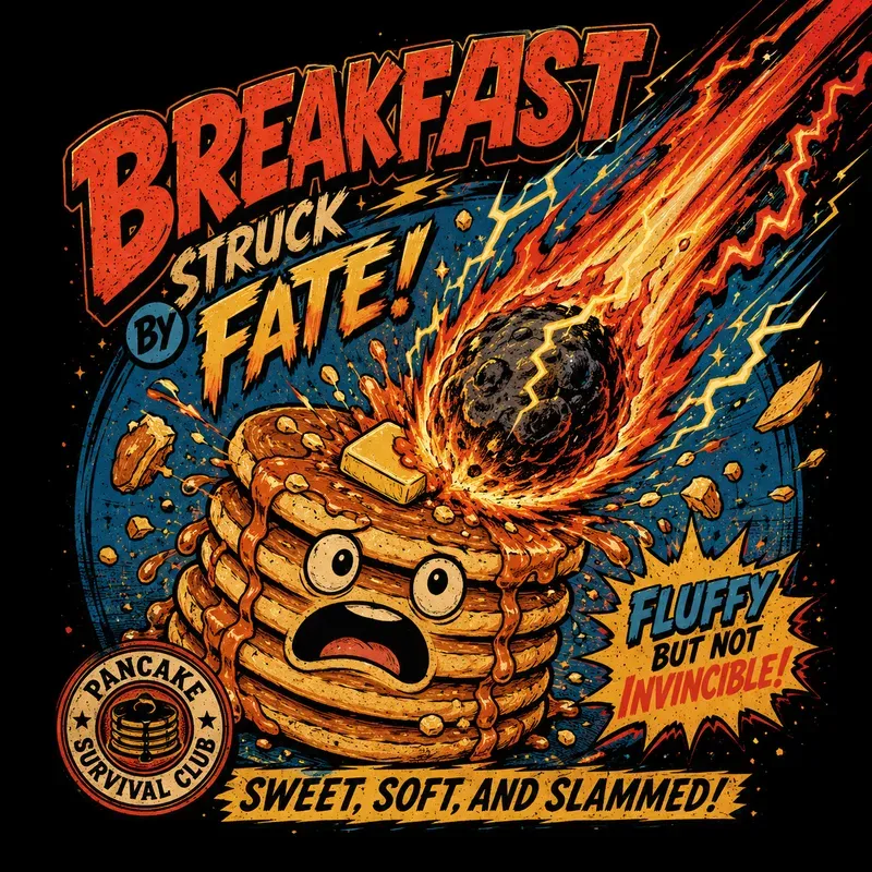 Cosmic Food Impact Tshirt Generator