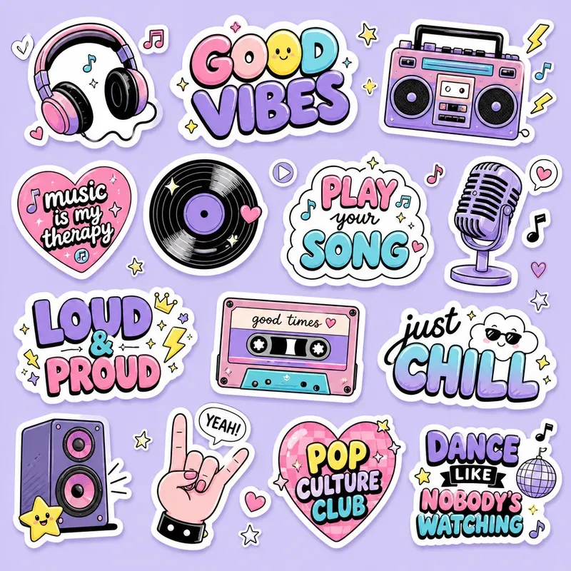 Kawaii Sticker Sheet Sets