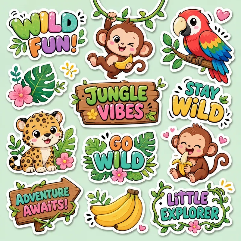 Kawaii Sticker Sheet Sets