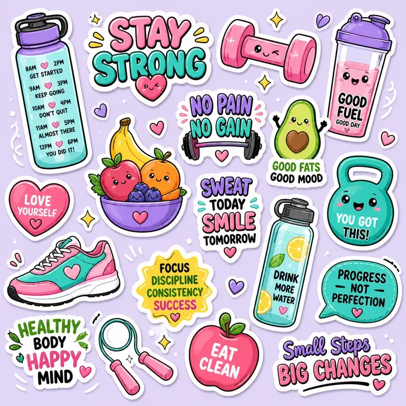 Kawaii Sticker Sheet Sets