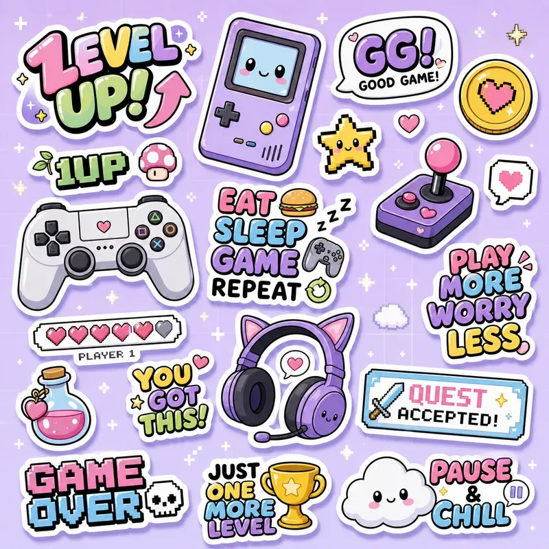 Kawaii Sticker Sheet Sets