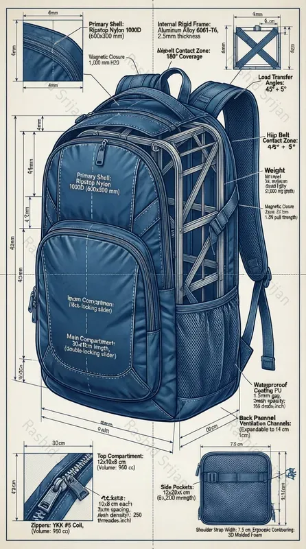 Blueprint Style Graphic Designs