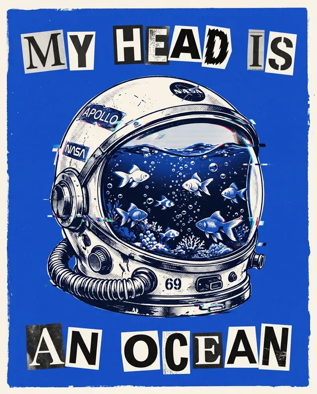 Surreal Ransom Note Collage Posters
