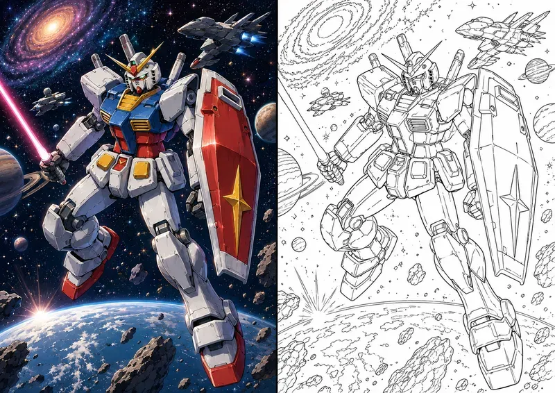 Coloring Book Reference Generator
