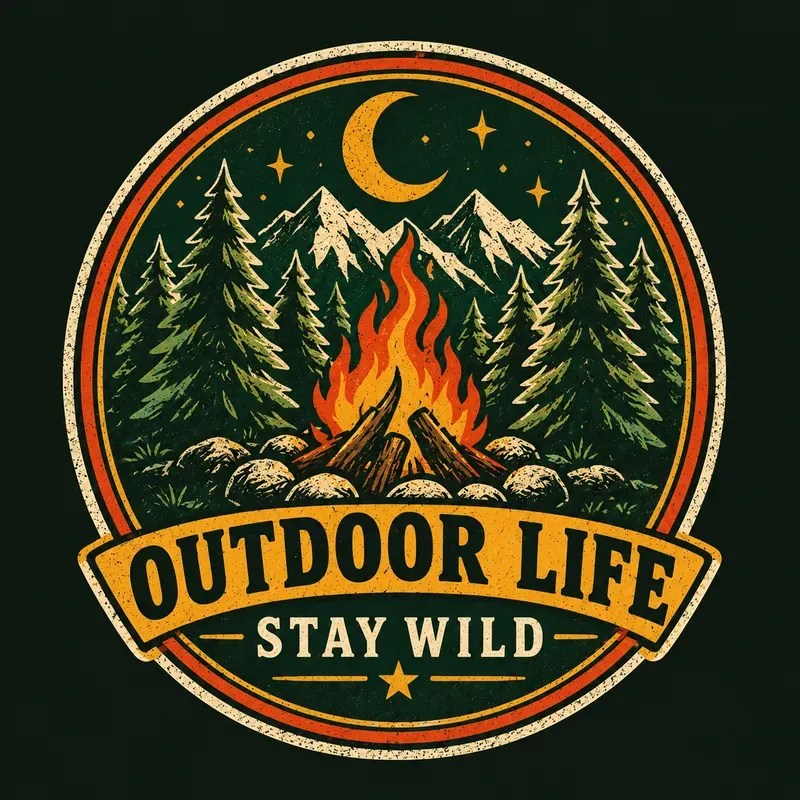 Vintage Badge Outdoor Adventure Logos