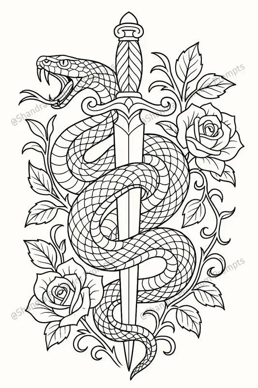 Tattoo Coloring Books For Adults