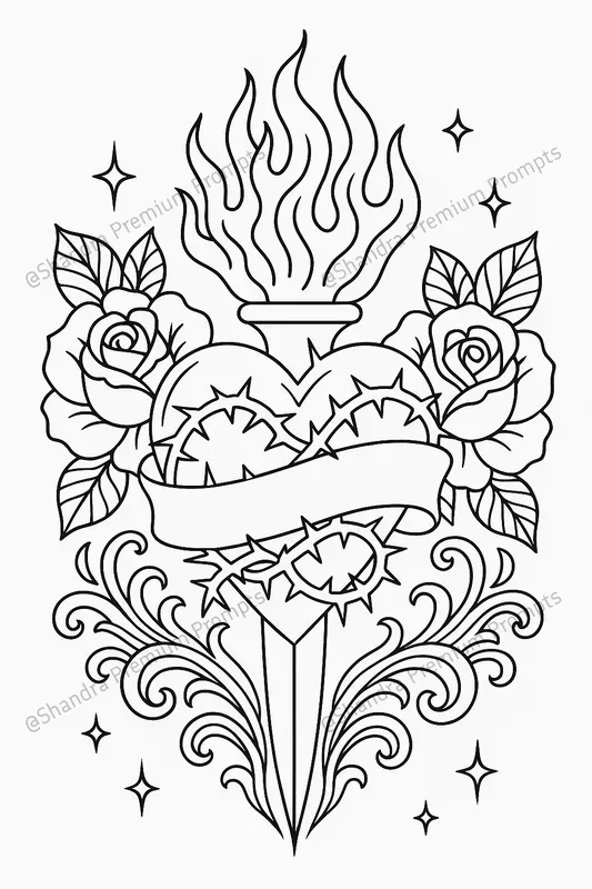 Tattoo Coloring Books For Adults