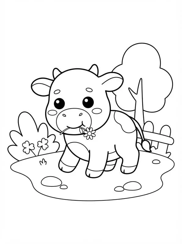 Kawaii Kids Coloring Pages