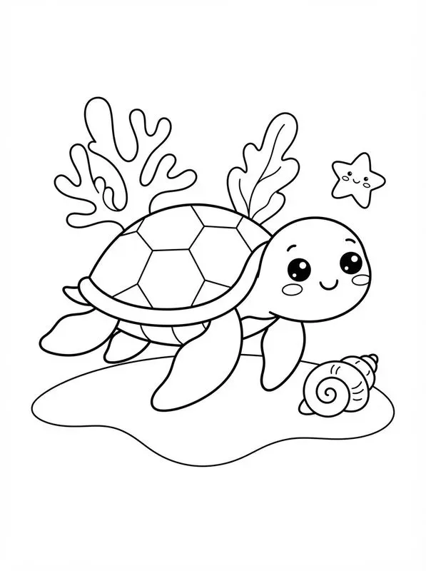 Kawaii Kids Coloring Pages