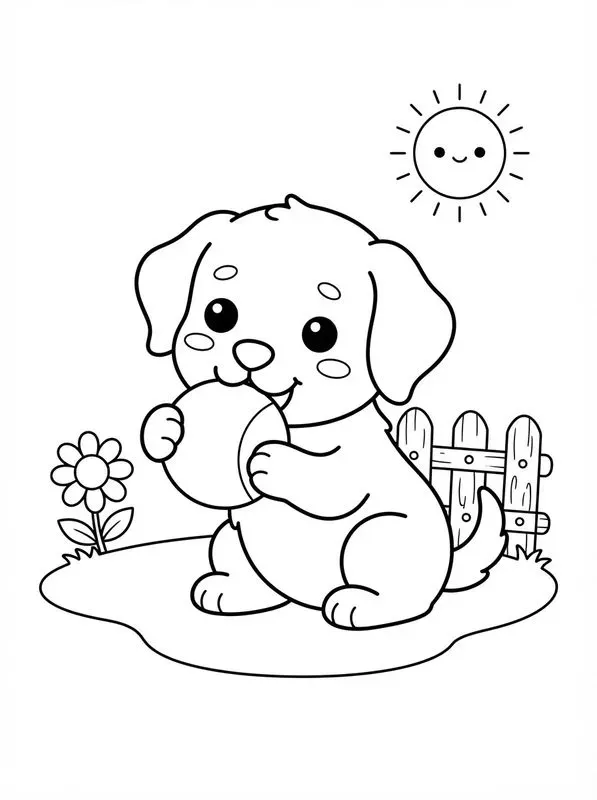 Kawaii Kids Coloring Pages