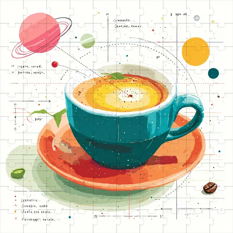 Flat Vector Stipple Editorial Prints