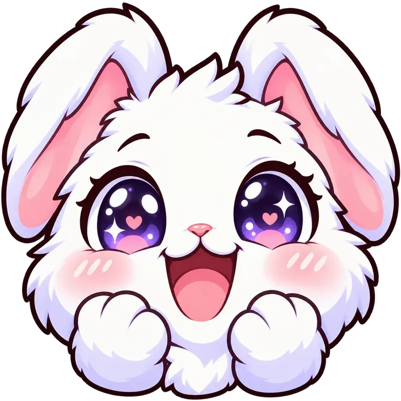 Cute Kawaii Animal Reaction Emotes