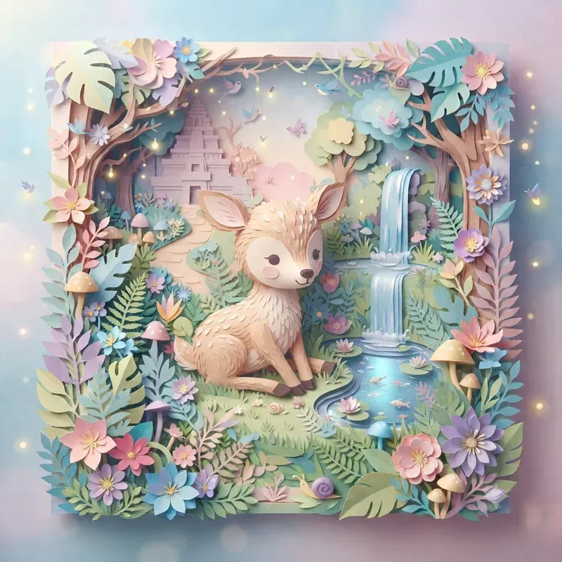 Whimsical Fairytale Paper Cutout Dioramas