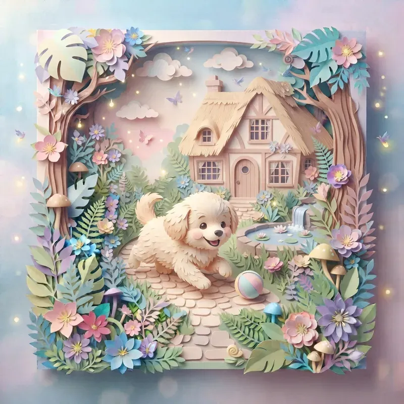 Whimsical Fairytale Paper Cutout Dioramas