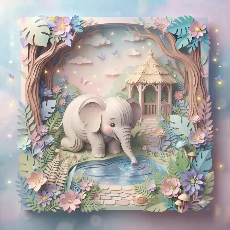 Whimsical Fairytale Paper Cutout Dioramas