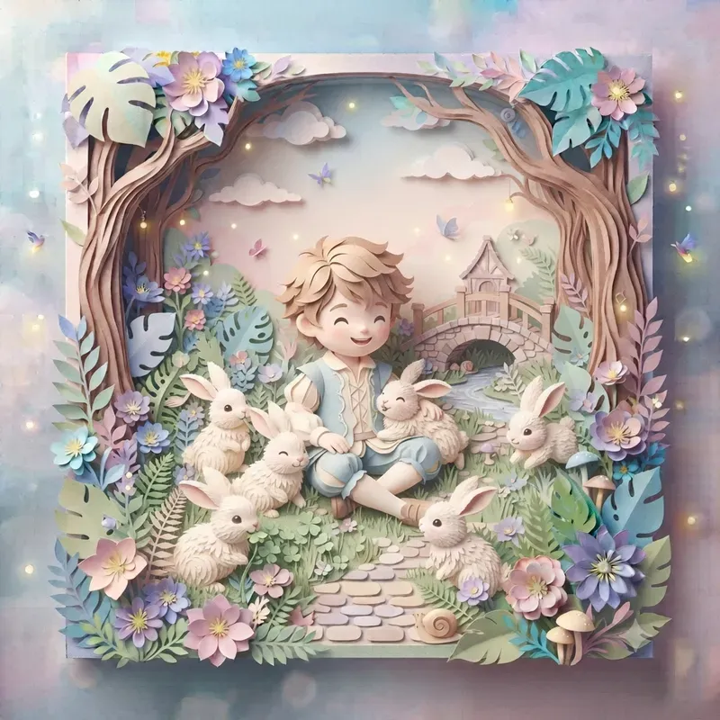 Whimsical Fairytale Paper Cutout Dioramas