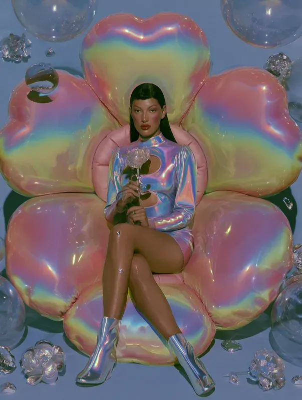 Liquid Chrome Flower Thrones