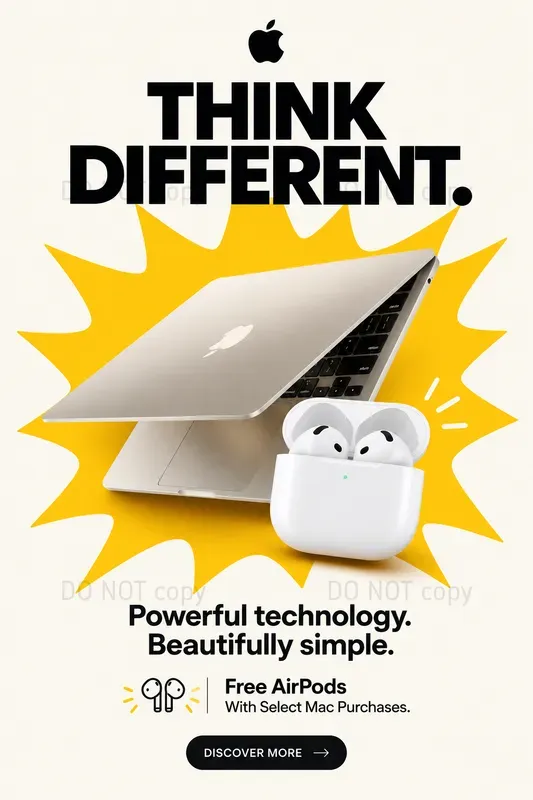 Burst Graphic Product Ad Posters