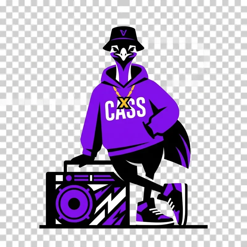 Urban Streetwear Mascot Sticker Pods
