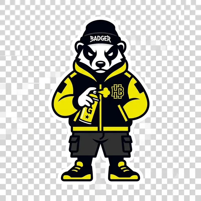 Urban Streetwear Mascot Sticker Pods
