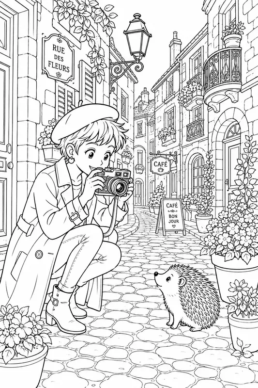 Alley Girls Stories Coloring Book Pages