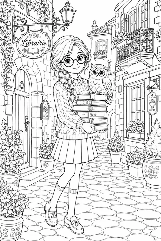 Alley Girls Stories Coloring Book Pages