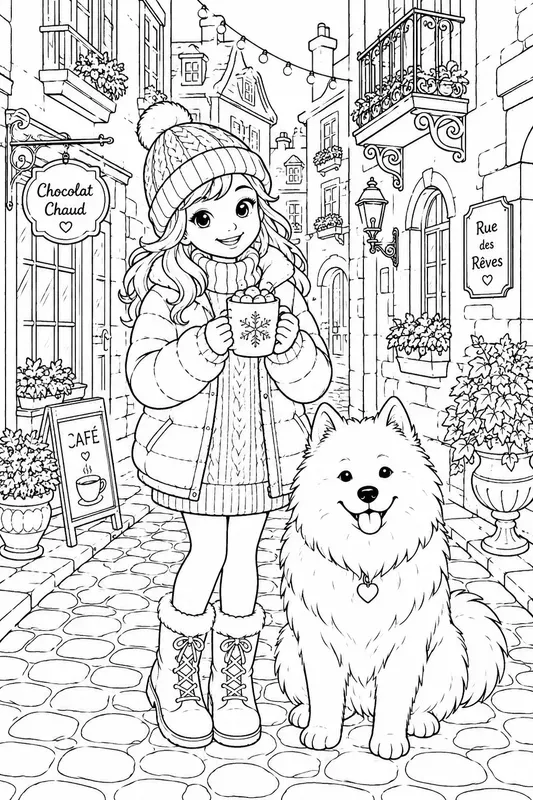 Alley Girls Stories Coloring Book Pages