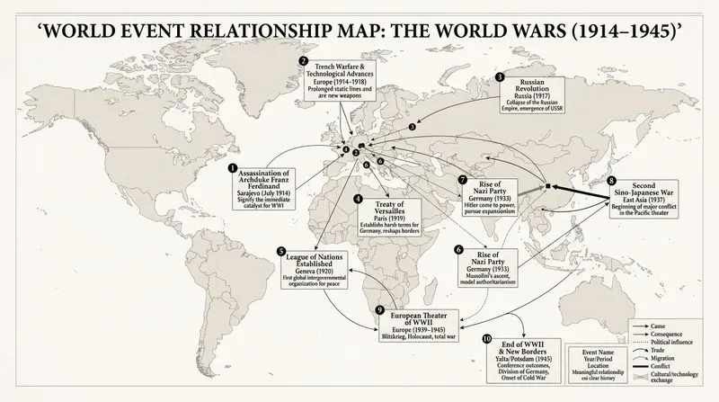 World Event Relationship Map Generator