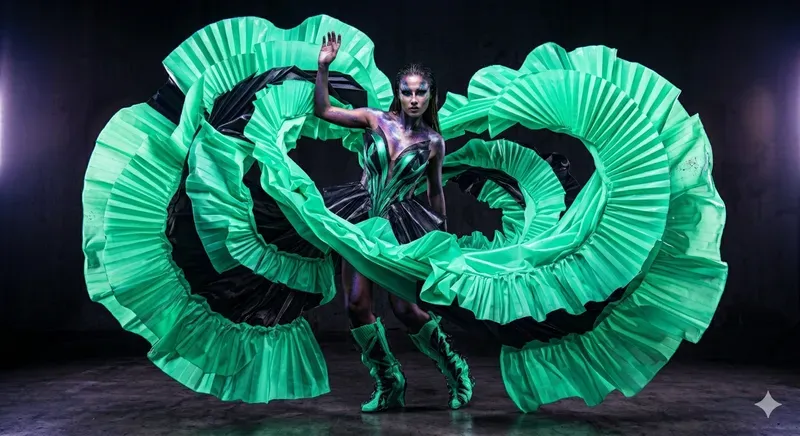 Avantgarde Kinetic Fashion Sculptures