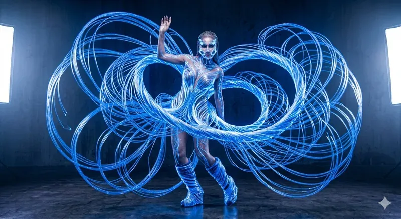 Avantgarde Kinetic Fashion Sculptures