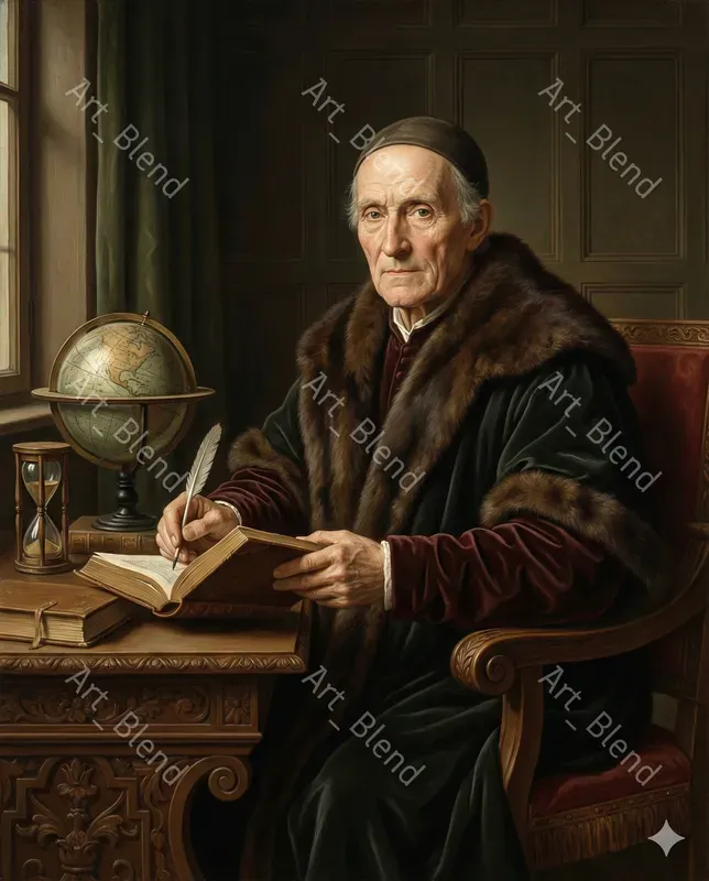 Holbein Renaissance Portrait Style