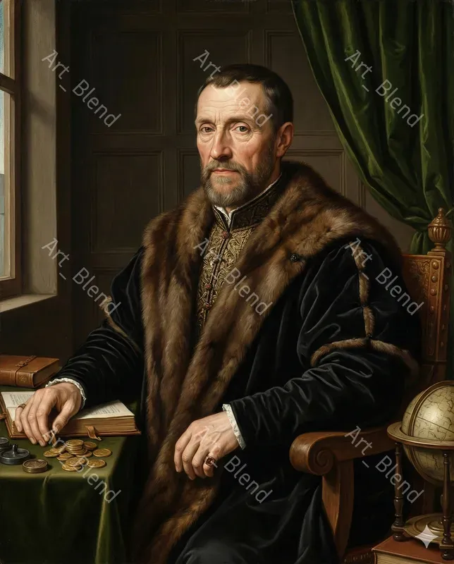 Holbein Renaissance Portrait Style