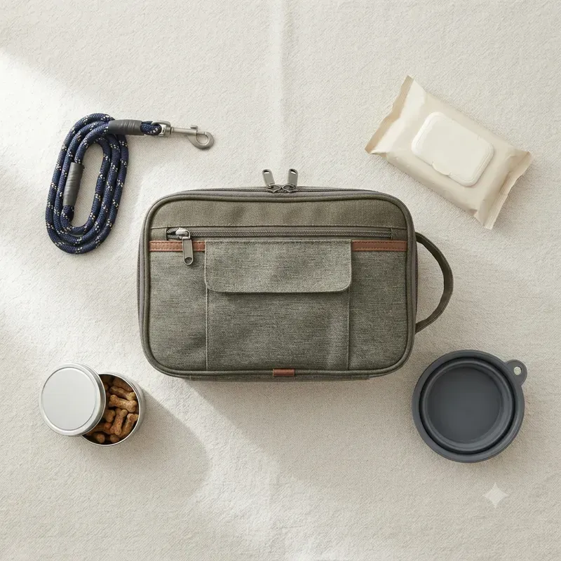 Pet Travel Kit Flatlay Builders