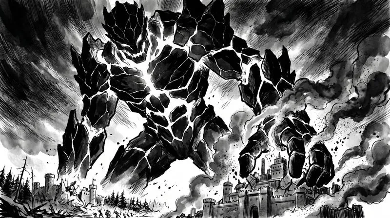 Colossal Dark Fantasy Entity Manga Ink