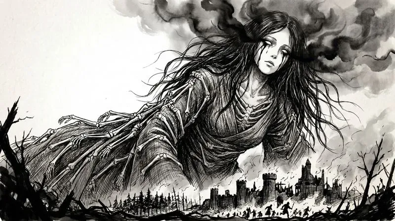 Colossal Dark Fantasy Entity Manga Ink