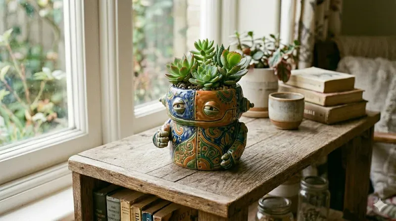 Whimsical Ceramic Creature Planters
