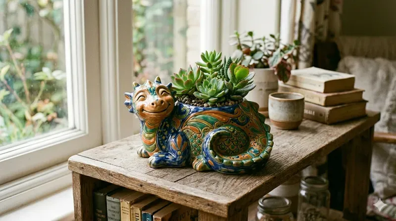 Whimsical Ceramic Creature Planters
