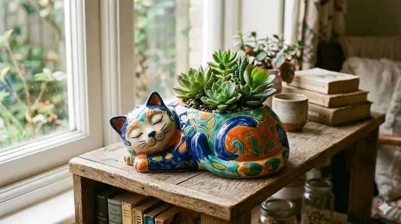 Whimsical Ceramic Creature Planters