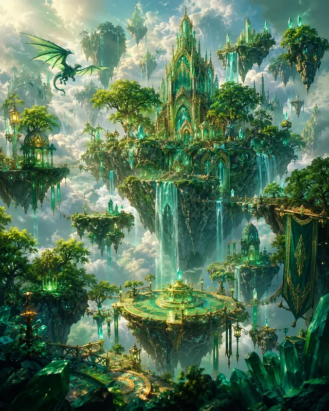 Floating Fantasy Islands