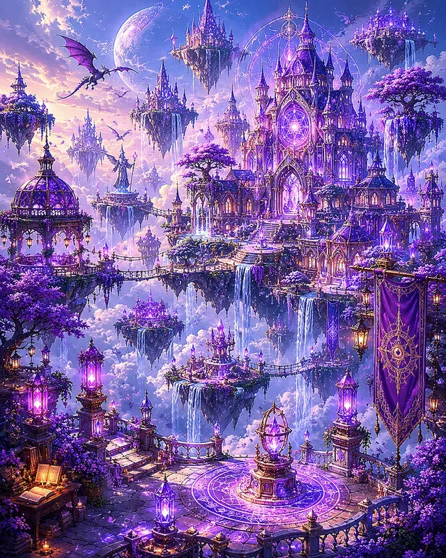Floating Fantasy Islands
