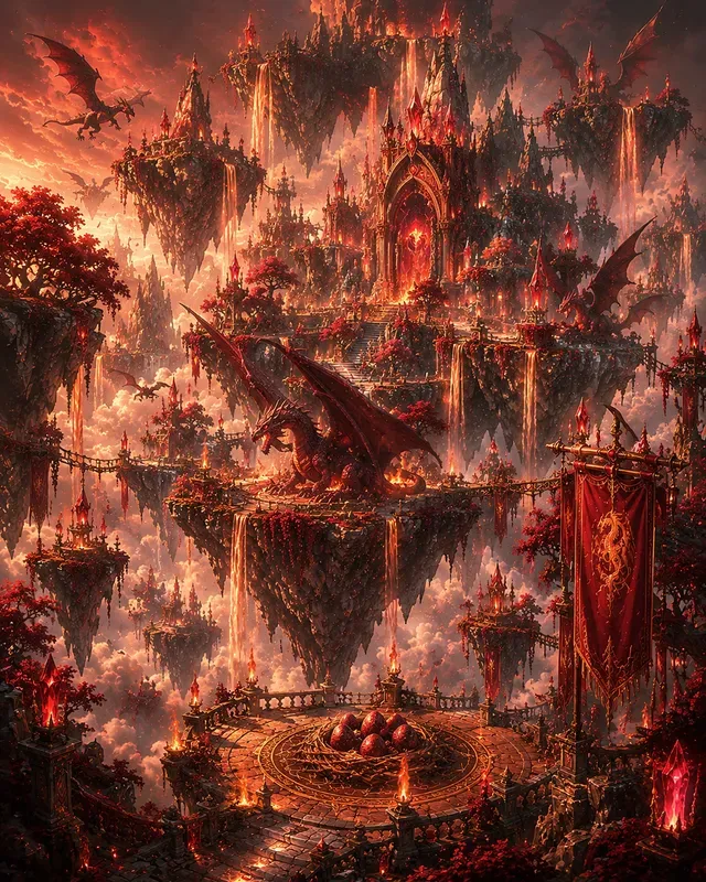 Floating Fantasy Islands